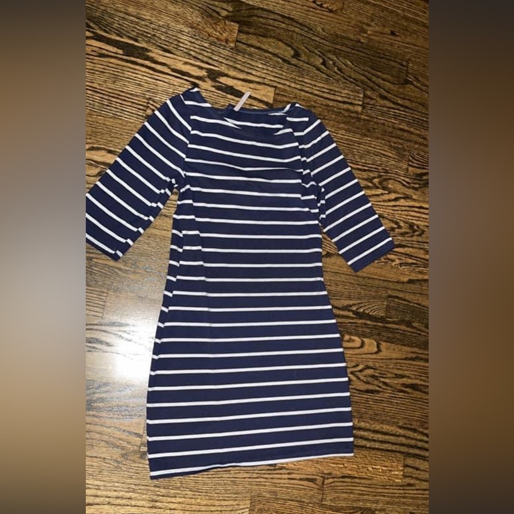 Junior large stripped dress